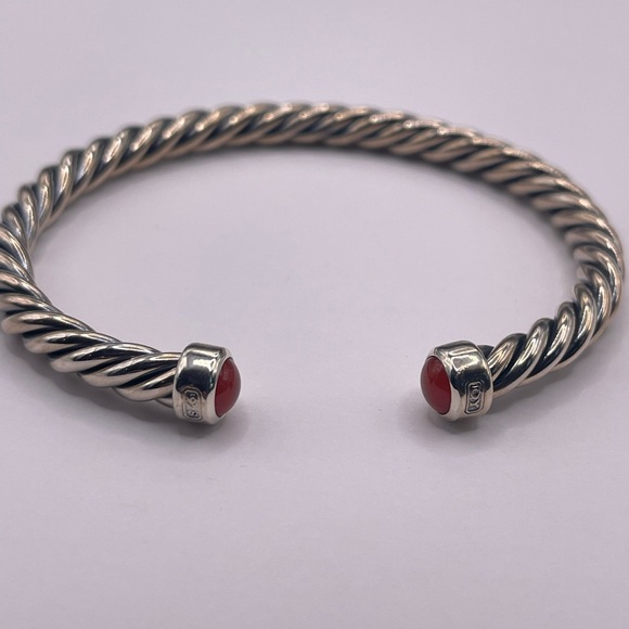 David Yurman Other - David Yurman Cable Cuff Bracelet with Red Carnelian